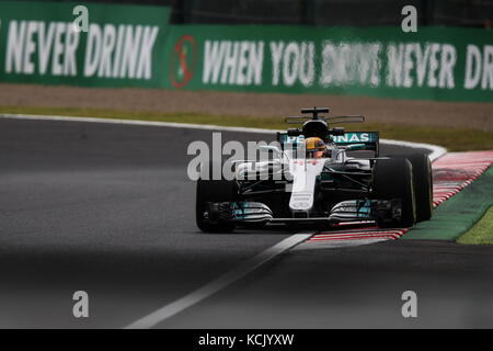 Suzuka, Japan. Oktober 2017. Lewis Hamilton F1 : großer Preis der japanischen Formel 1 auf dem Suzuka Circuit in Suzuka, Japan . Quelle: Sho Tamura/AFLO/Alamy Live News Stockfoto