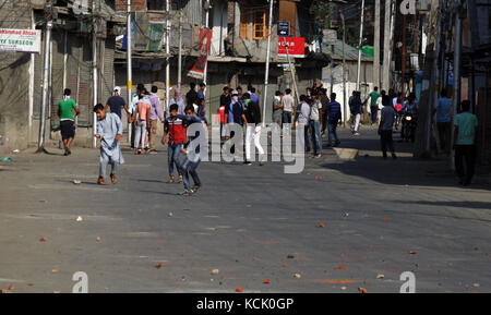 Srinagar, Kashmir. 6. Oktober, 2017. Srinagar, Indien verwaltet. Kaschmir. 06. Oktober: sofi Suhail/alamy leben Nachrichten Stockfoto