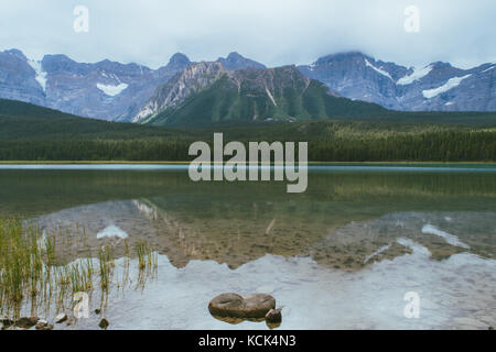 Mountan und See in Jasper National Park Stockfoto