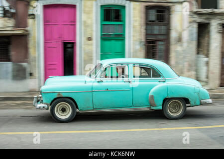 Amerikanische Oldtimer, Havanna, Kuba Stockfoto