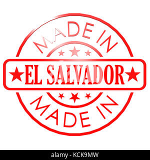 In El Salvador Red Seal Image mit Hi-res gerenderte Grafiken, die für jede beliebige Grafik Design verwendet werden konnte. Stockfoto