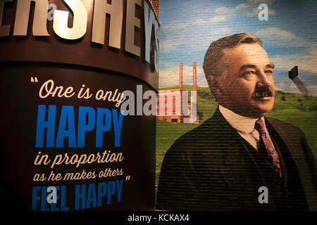 Hershey's Chocolate Tour innerhalb von Hershey's Chocolate World. Hershey. Pennsylvania. USA Stockfoto