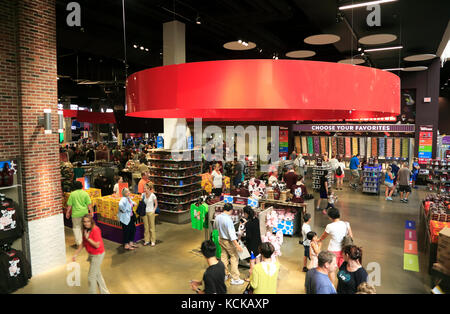 Markt in Hershey's Chocolate World. Hershey. Derry Township. Pennsylvania. USA Stockfoto