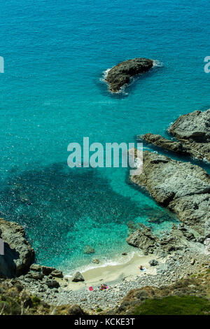 Der Strand 'Praia ich Schwerpunkte" in der Nähe von Capo Vaticano, Süditalien Stockfoto