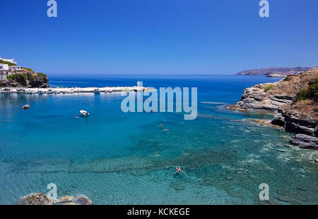 Meerblick bei Bali Village, der Insel Kreta, Griechenland Stockfoto