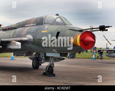 Swing wing Sukhoi SU-22 Fitter. Stockfoto