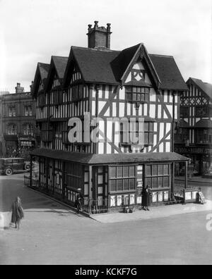 Das alte Haus in Hereford 1928 Stockfoto