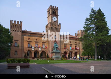 Die Rocca pallavicino Festung in der Stadt Reggio Emilia, Parma, Emilia-Romagna, Italien Stockfoto