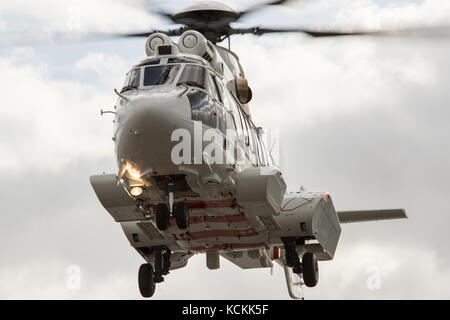 H225 SUPER PUMA D-HTPN auf der Helitech International 2017 Stockfoto