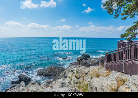 Haeundae Beach in Busan, Südkorea. Stockfoto