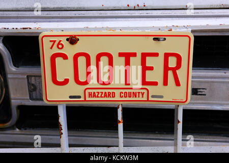 1976 cooter von Hazard county Einzelplatz Platte in Nashville, TN, USA Stockfoto