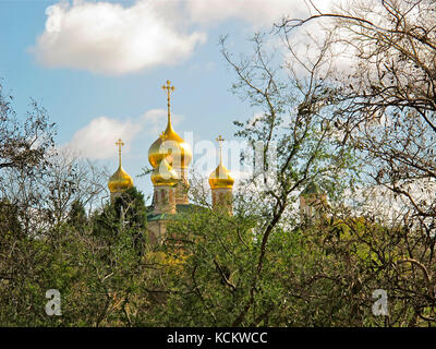 Schutz der Gottesmutter-Kirche, eine russisch-orthodoxe Kirche im Vorort Brunswick in Melbourne. Victoria, Australien Stockfoto