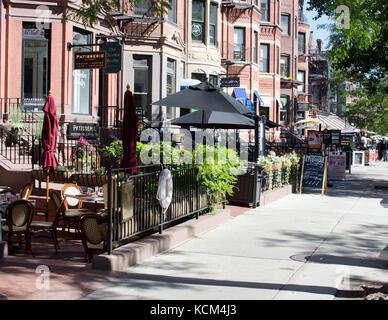 Newbury Street in Boston, MA Stockfoto