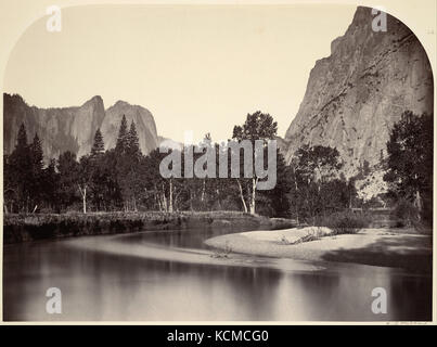 Carleton E. Watkins Blick vom Camp Grove, Yosemite Stockfoto