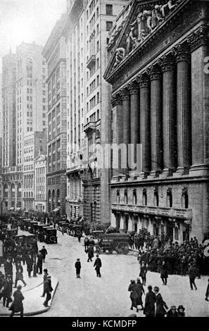 Collier's 1921 New York (city) Börse Wall Street Stockfoto