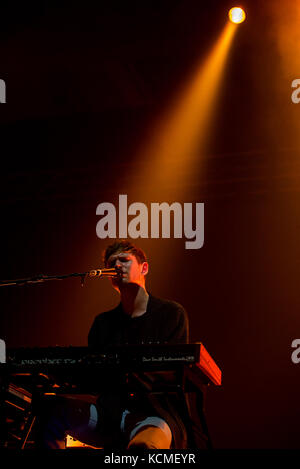 Barcelona - 17.Juni: James Blake (Band) führen Sie im Konzert an Sonar Festival am 17. Juni 2016 In Barcelona, Spanien. Stockfoto