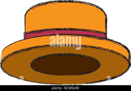 Männliche vintage Hut Stock Vektor
