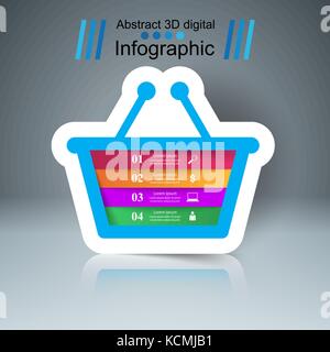 Busines Infografik. Auto-Symbol. Stock Vektor