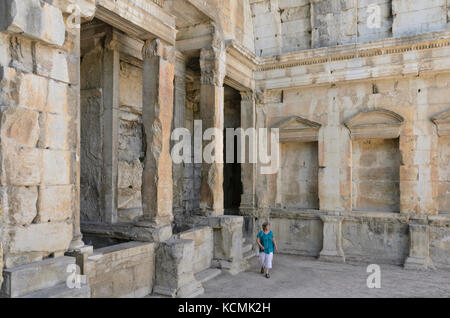 Temple de Diane, Jardins de la Fontaine, Nîmes, Frankreich Stockfoto