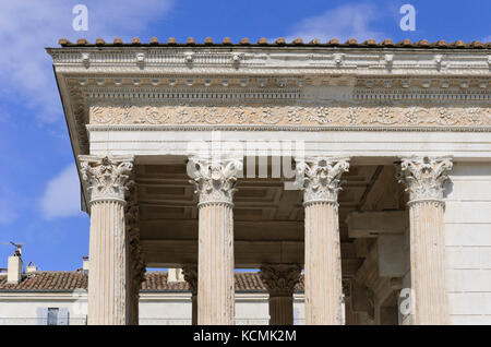 Maison Carrée, Nîmes, Frankreich Stockfoto