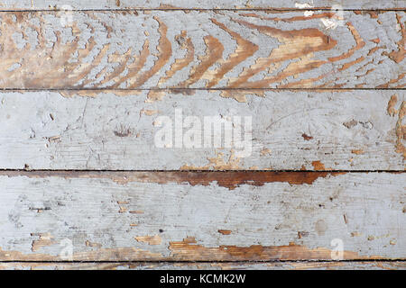 Vintage White Holz Hintergrund. Stockfoto