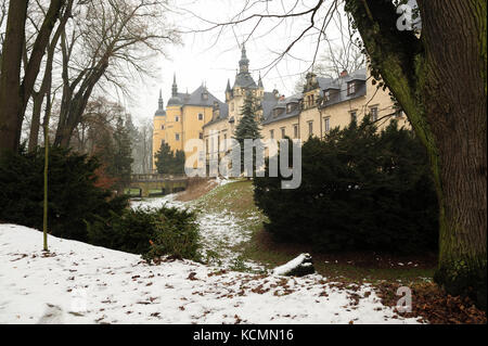 Zamek, Kliczkow, Schloss, Polska, Polen, Niederschlesien, Stockfoto