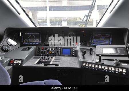 Der Hochgeschwindigkeitszug "Pendolino" von Alstom produziert für den italienischen private Eisenbahngesellschaft ntv Italo Stockfoto