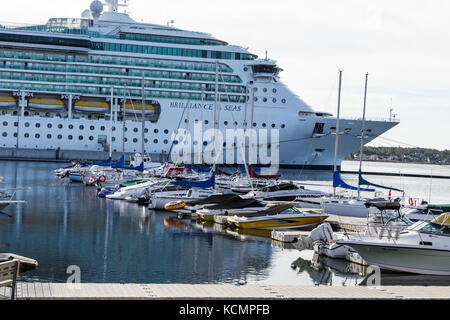 Royal Caribbean Cruise Ship, Brillanz der Meere in Charlottetown, Prince Edward Island, Kanada Stockfoto