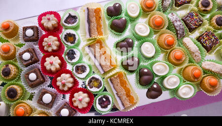 Bild eines verschiedene hausgemachte Bonbons, süße Speisen Konzept Stockfoto