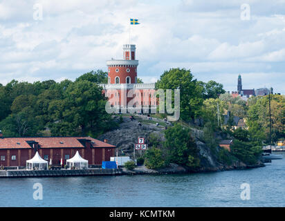 Zitadelle namens Kastellet auf kastellholmen Stockholm Stockfoto