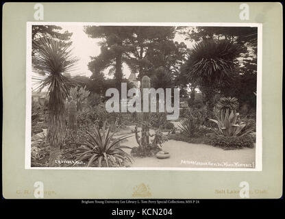 Arizona Garten, Hotel del Monte Monterey, Cal. C.R. Savage, Foto. Stockfoto