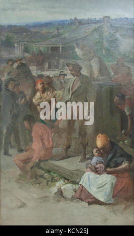 Charles T. Webber Slave Auktion Stockfoto