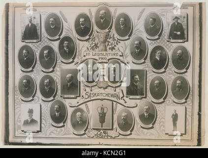 Ersten Legislaturperiode, 1906, Saskatchewan (HS 85 10 17190) Stockfoto