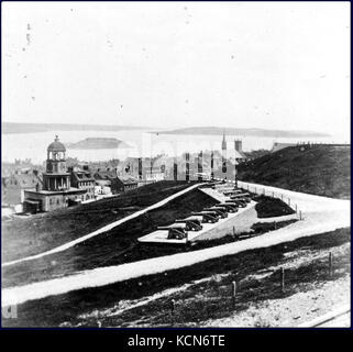 Halifax im Süden von Citadel Hill, Halifax, Nova Scotia, Kanada, um 1870 Stockfoto
