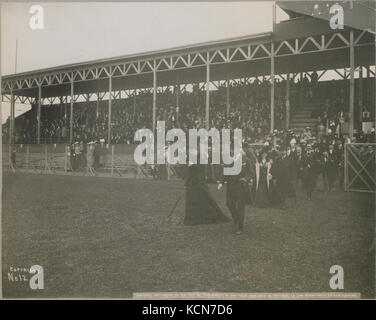 Duke's Besuch, 21. September, 1901 Royal Party im Lacrosse übereinstimmen (HS 85 10 12504) Stockfoto