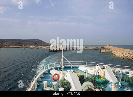 Fähre nach Gozo aus Malta Stockfoto