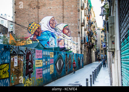 Straßenszene, Barcelona, Spanien Stockfoto