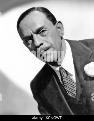 Boris KARLOFF (1887-1969) englischer Filmschauspieler um 1940 Stockfoto
