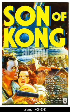 Son OF KONG 1933 RKO Radio Pictures Film mit Robert Armstrong und Helen Mack Stockfoto