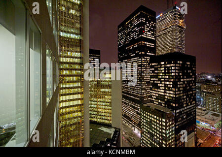 Tornto Downtown. Bay street Bankenviertel. Stockfoto