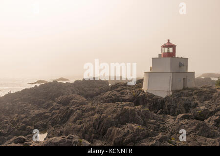 Amphitrite Point Lighthouse Stockfoto