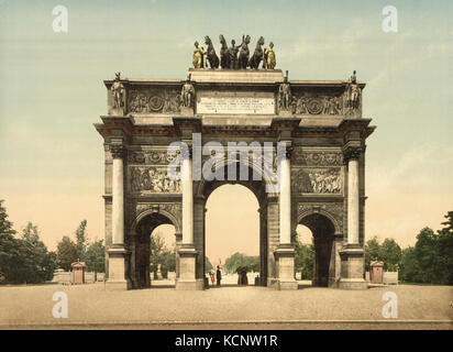 Arc de Triomphe du Carrousel, Paris, Frankreich LCCN 2001698548 Stockfoto
