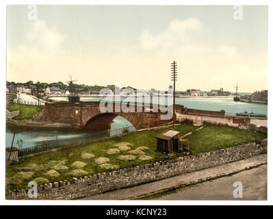 Dungarven Bridge und den Hafen (d. h. Dungarvan). County Waterford, Irland LCCN 2002717301 Stockfoto