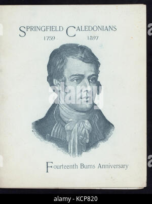 14. BURNS JUBILÄUM (Durch) SPRINGFIELD CALEDONIANS (at) HOTEL (HOTEL WÜRDIG gehalten ;) (NYPL Hades 270853 470561) Stockfoto