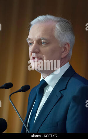 Danzig, Polen. 06 Okt, 2017. Jaroslaw Gowin, Stellvertretender Ministerpräsident und Minister für Wissenschaft und Bildung, auf die Eröffnung des akademischen Jahres 2017/2018 auf Politechnika Gdanska (Danzig) an der Technischen Universität in Danzig, Polen. Vom 6. Oktober 2017 Credit: Wojciech Strozyk/Alamy leben Nachrichten Stockfoto