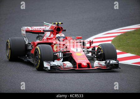 Suzuka, Japan. 7. Okt 2017. 2017 Formel 1 Grand Prix, 06. - 08.10.2017 Kimi Räikkönen (FIN #7), Scuderia Ferrari Foto: Cronos/Hasan Bratic Credit: Cronos/Alamy leben Nachrichten Stockfoto