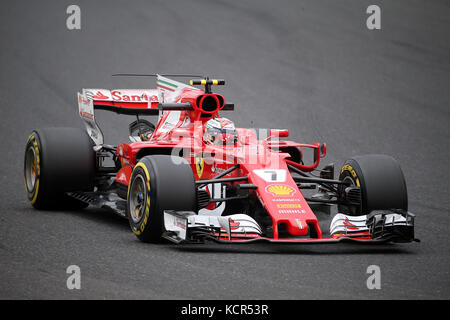 Suzuka, Japan. 6. Okt 2017. 06.10.2017, Suzuka International Racing Course, Suzuka, 2017 Formel 1 Grand Prix, 06. - 08.10.2017 im Bild, Kimi Räikkönen (FIN #7), Scuderia Ferrari Foto: Cronos/Hasan Bratic Credit: Cronos/Alamy leben Nachrichten Stockfoto