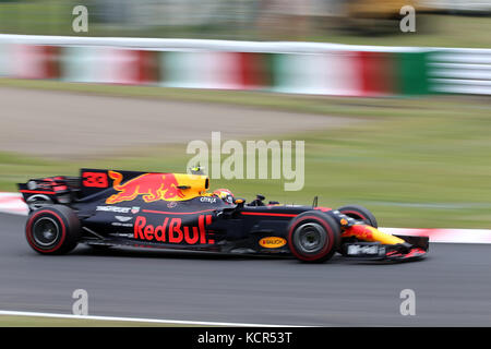 Suzuka, Japan. 6. Okt 2017. 06.10.2017, Suzuka International Racing Course, Suzuka, 2017 Formel 1 Grand Prix, 06. - 08.10.2017, im Bild Max Verstappen (#33 NEL), Infiniti Red Bull Racing Foto: Cronos/Hasan Bratic Credit: Cronos/Alamy leben Nachrichten Stockfoto