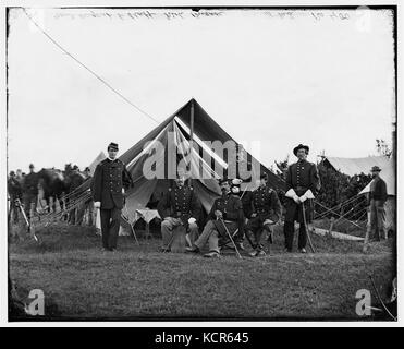 Gen. Robert Nugent und seine Mitarbeiter, Irish Brigade, Washington, D.C. (Umgebung) Stockfoto