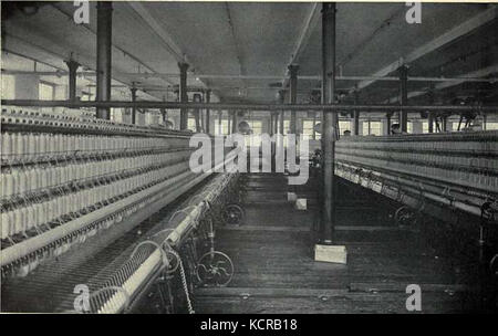 EB 1911 Baumwolle Spinnereimaschinen Abb. 13. Spinningraum Stockfoto